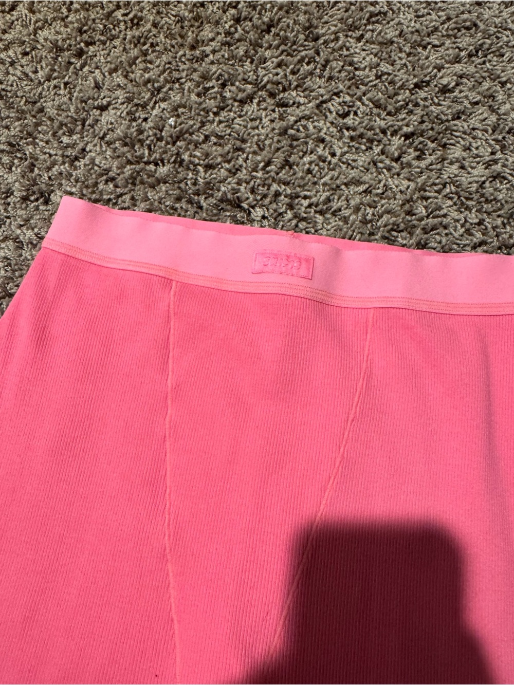 SKIMS cotton rib leggings PINK